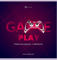 Banner Design Of Game Play