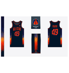 Basketball Uniform Mockup Template Design