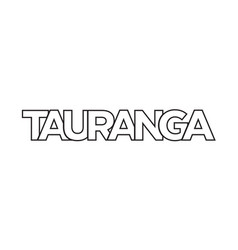 Tauranga In The New Zealand Emblem Design