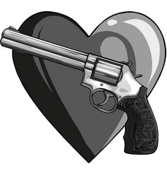 Vintage Revolver Tattoo A Gun