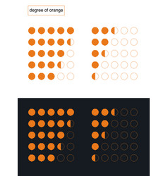 Icons Reflecting The Degree Or Concentration Of