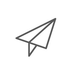 Paper Plane Post Communication Line Icon