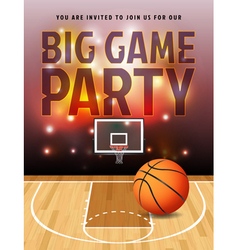 Basketball Big Game Party Flyer