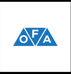 Foa Triangle Shape Logo Design On White