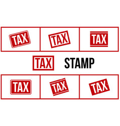 Tax Rubber Stamp Set