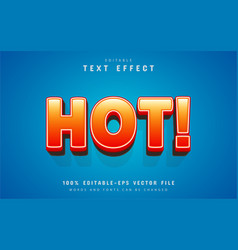 Hot Text Effect Cartoon Style