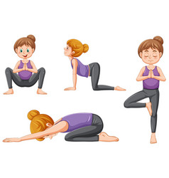 Set Of Yoga Postures