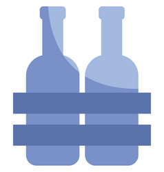 Two Jugs Of Wine On A White Background