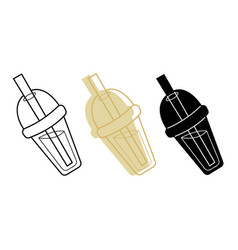 A Small Set With Class Of Drink To Go Clip Art