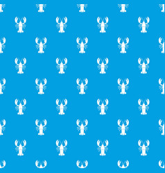 Crawfish Pattern Seamless Blue