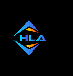 Hla Abstract Technology Logo Design On Black