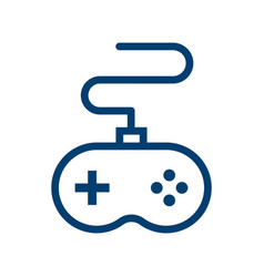 Wired Game Controller Icon Or Video Game