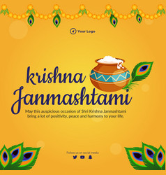 Banner Design Of Krishna Janmashtami