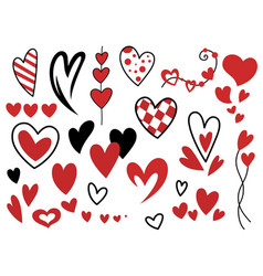 Doodle Cute Hearts Collection For Valentine S Day