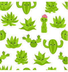 Seamless Smile Cacti And Succulents Funny