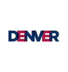 Denver Colorado Usa Typography Slogan Design