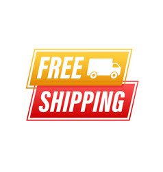 Free Shipping Badge With Truck Stock