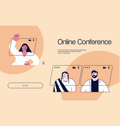 Landing Web Page Template Of Virtual Conference