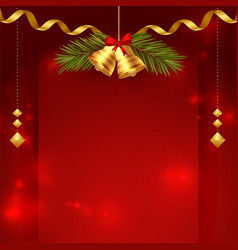 Merry Xmas Festive Red Background With Text