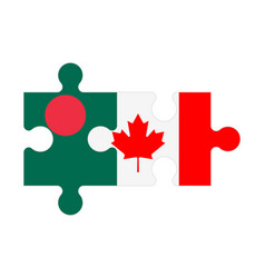 Puzzle Of Flags Bangladesh And Canada