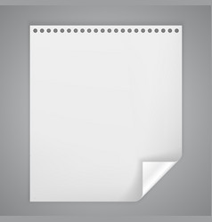 Empty white paper sheet Royalty Free Vector Image