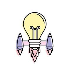 Bulb With Thrusters To Creative Idea