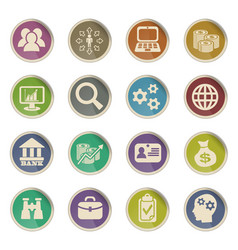 Business Management And Human Resources Icon Set