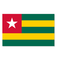 Flag Of Togo National Symbol In Official Colors