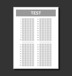 Multiple Choice Blank Nswer Sheet