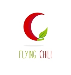 C Letter Flying Chili Logotype