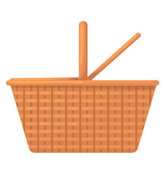 Lunch Basket Woven Traditional Picnic Cartoon