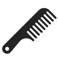 Hair Comb Icon Black Plastic Brush Symbol