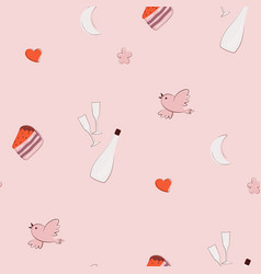 Romantic Seamless Pattern