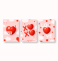 Set Of Valentine S Day Posters