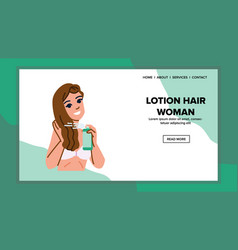 Girl Lotion Hair Woman