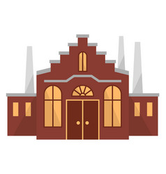 Manufacturing Building Icon Industrial