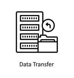 Data Transfer Outline Icon Design