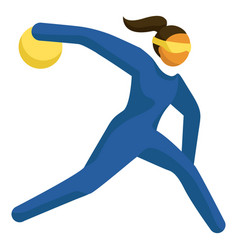 Paralympic Sport Pictogram Bowling Flat