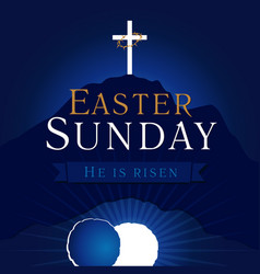 Easter Sunday Holy Week Calvary Tomb Card