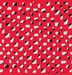 Beige Black And Red Speckled Dotted Pattern