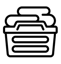 Household Laundry Hamper Icon Outline