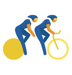 Paralympic Sport Pictogram Cycling Flat