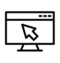 Web Portal Thick Line Icon