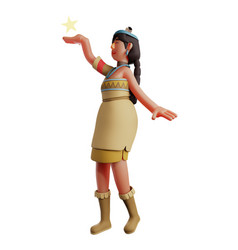 A Gorgeous 3d Indian Girl Cartoon Hav