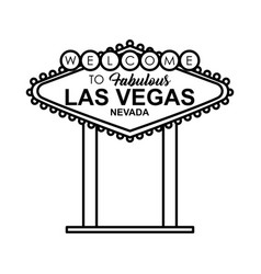 Las Vegas Billboard Icon Line Style