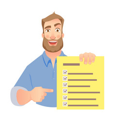 Man Holding Checklist