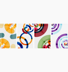 Set Of Colorful Circle Backgrounds