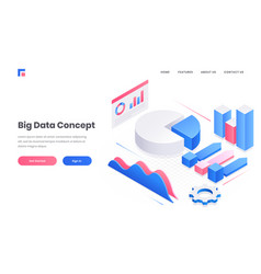 Big Data Concept Website Poster Or Landing Page