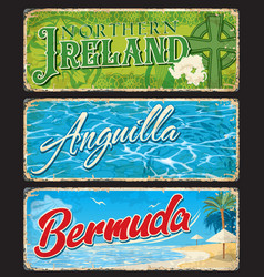 Ireland Anguilla Bermuda British Regions Plates