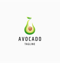 Avocado Fruit Logo Icon Design Template